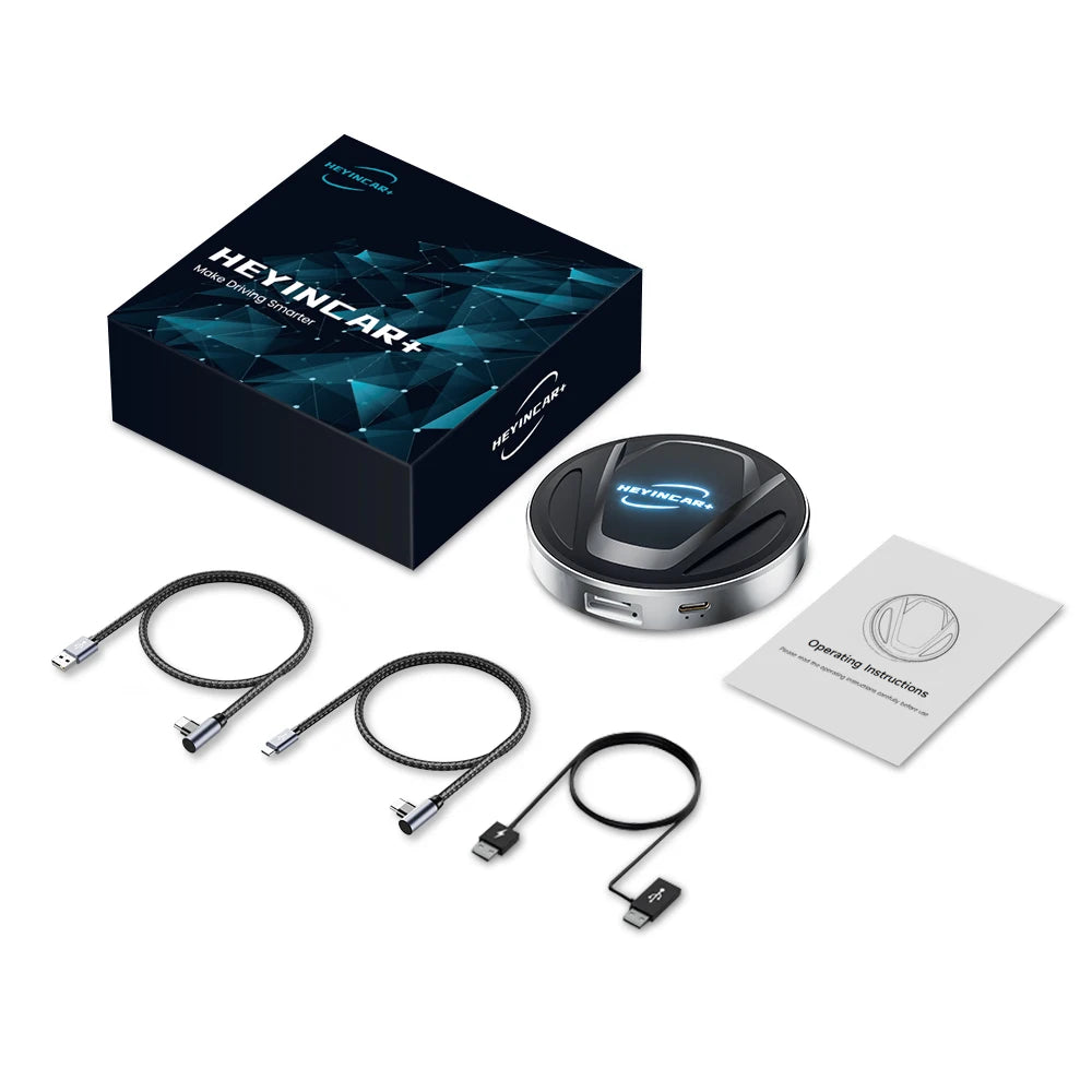 Android 13 HEYINCAR CarPlay AI Box Qualcomm SM6225 Wireless CarPlay Android Auto Smart TV Box For Netflix YouTube 4+64G 8+128G