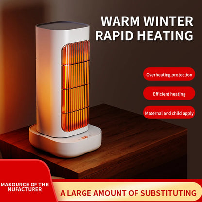 1300 W Space Heater Portable Electric Heater Overheating & Tip-Over Protection PTC Ceramic Heater 90 Degree Oscillation 2 Modes