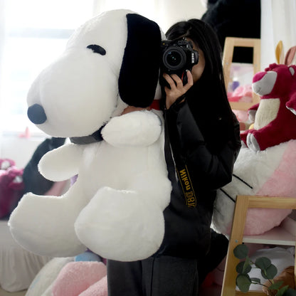 Kawaii Big Size Snoopy Plush Toy White Dog Snoopy Plushies Toy Pillow Stuffed Doll Cuddly Puppy Doll Animal Birthday Gifts