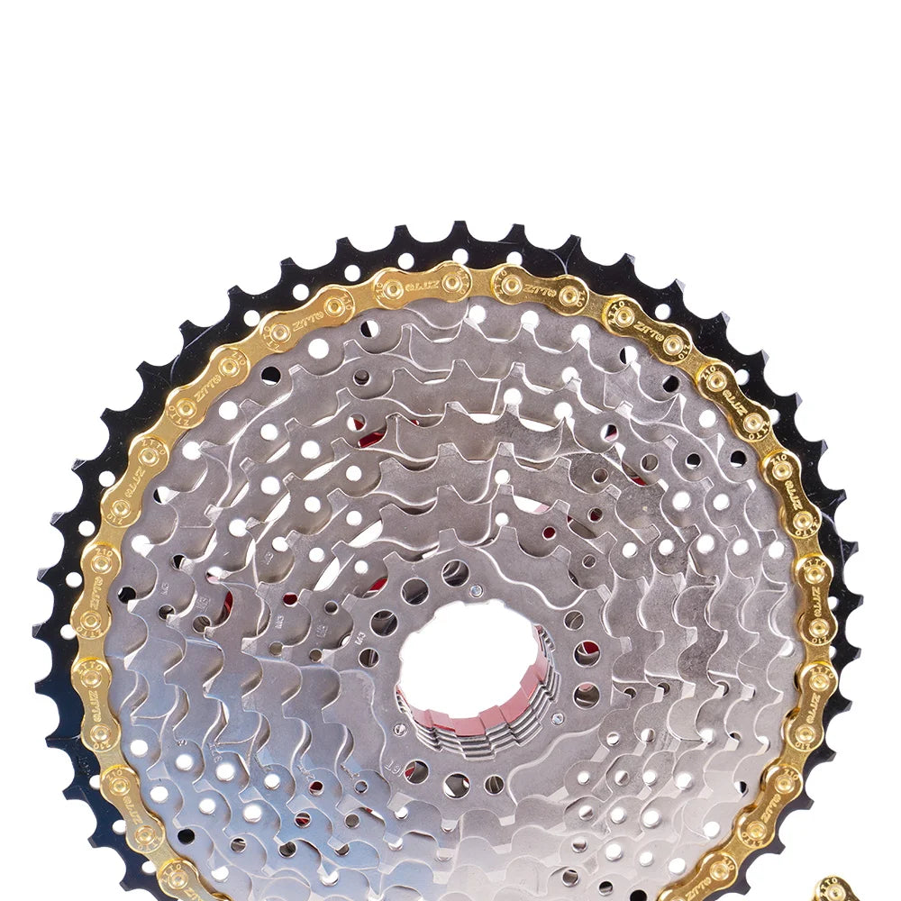 ZTTO MTB Road 10 Speed Bike Chain Silver Gold Rainbow SL SLR 10s Bicycle Power Lock High Quality 116 Links 10v Current