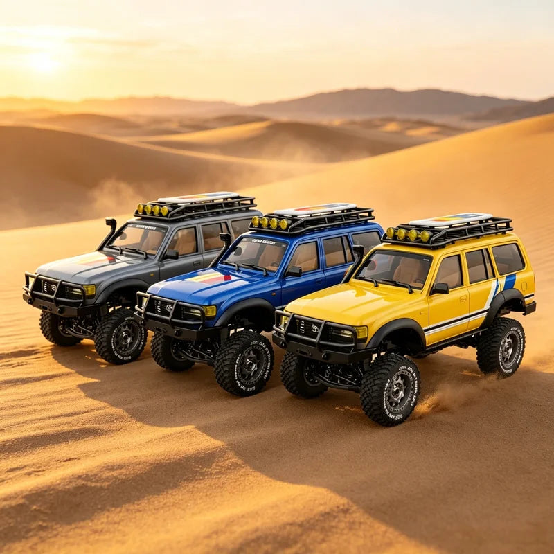 JXC 1/12 Full Scale Lc80 Rc Crawler Cruiser Remote Control Off Road Climbing Car With Light System For Hobby Users