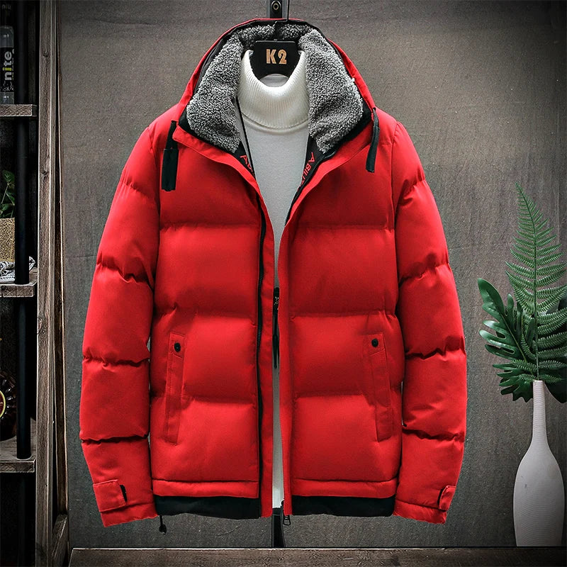 Men's winter jacket and coat Cotton coat 2026 new style stand collar parka jacket Men's windproof thick warm man's parkas