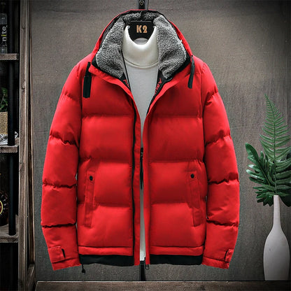 Men's winter jacket and coat Cotton coat 2026 new style stand collar parka jacket Men's windproof thick warm man's parkas