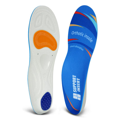 iFitna PU Plantar Fasciitis Pain Relief Orthopedic Insole Men Women Sneaker Flat Feet High Arch Support Orthotic Insert Sole