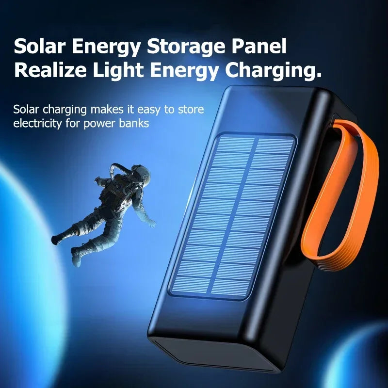 Lenovo 200000mAh Thicken Solar Jump Starter Big capacity Built-in Cables External Battery LED Light For iPhone Huawei Xiaomi