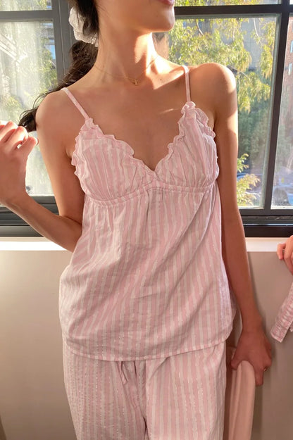Brandy Melville Pure Cotton Three-Button Base Layer Vest Sweet Style V-Neck Sleeveless Tank Top for Women Spring Summer