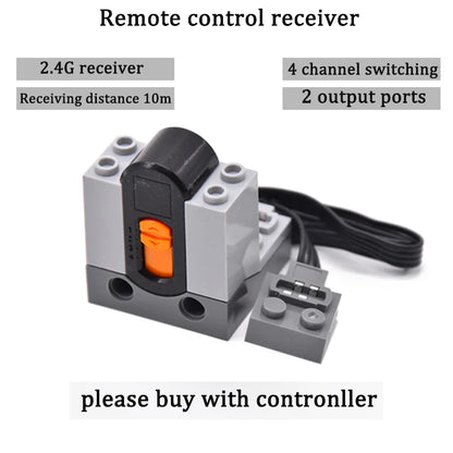 MOC High-Tech Power Functions Servo Motor Polarity Switch Light Set IR Speed Remote Control Receiver Battery Box DIY toys