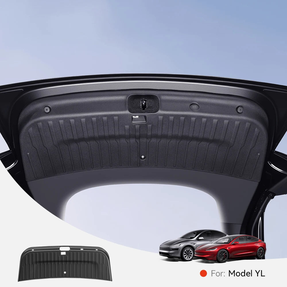 YZ For Tesla Model YL TPE Trunk Tailgate Guard Pad Trunk Protective Anti-dirty Pad Waterproof Backplate Protective Pad