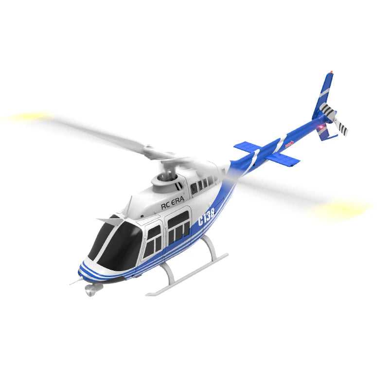 RC ERA C138 BELL 206 Jet Ranger 6-axis Gyro Stabilized Altitude Hold 4ch RC Helicopter Aircraft Hobby for Adults -RTF