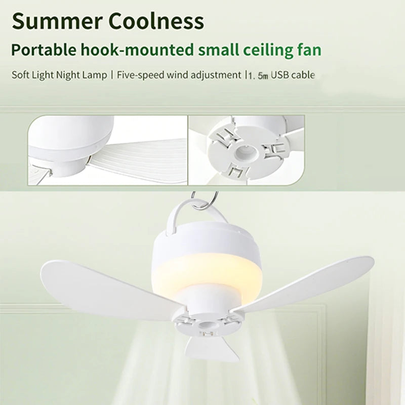 Camping Fan Portable Camping Fan Rechargeable Electric Fan Rechargeable Wireless Fan Outdoor Camping Fan for Bedroom Camping