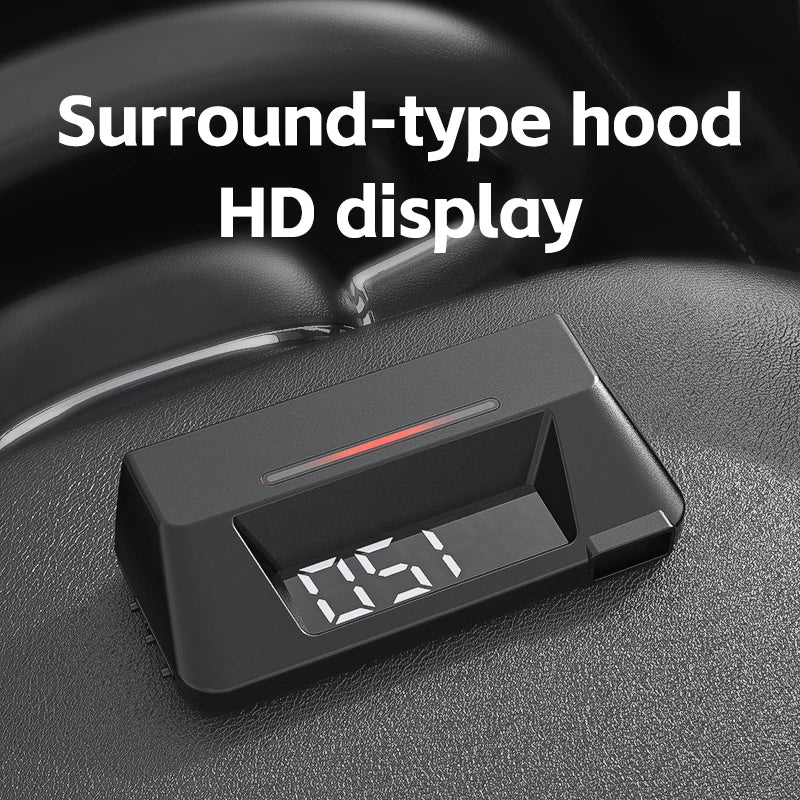 New HUD Head Up Display OBD Multifunctional Vehicle Instrument Transmission Oil Temperature Monitoring Dual Display Screen S100