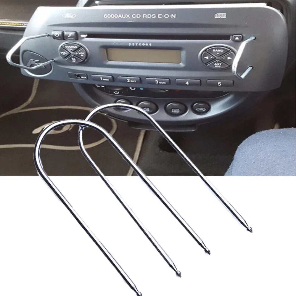 Fit for Ford For Peugeot Renault for Nissan 2X Car Stereo Radio Removal Keys CD Changer Disassembly Tool Car Disassembly Tool