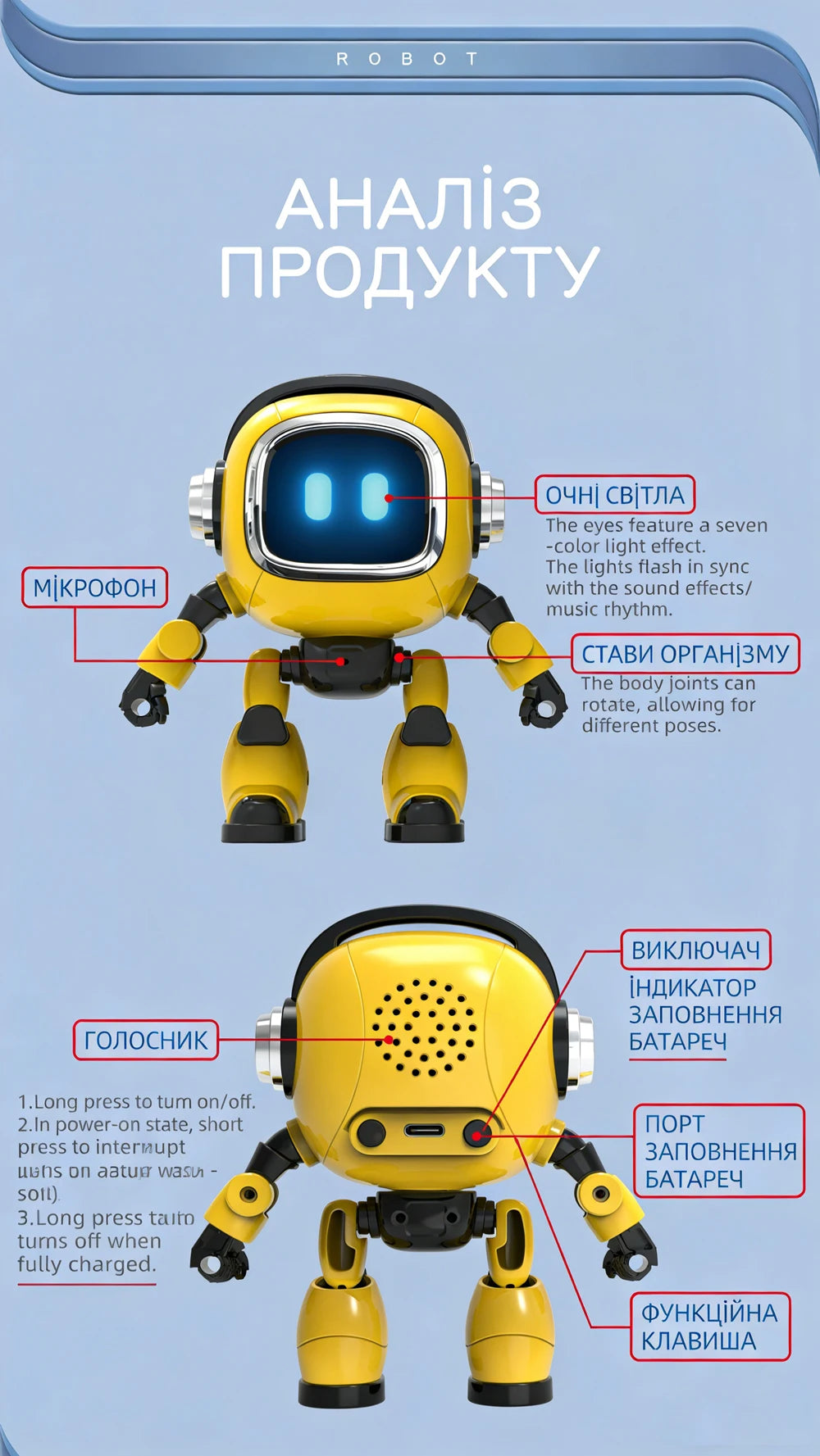 DeepSeek AI Spanish Version Intelligent Robot Kids Toy Voice Interactive Dialogue Educational Desktop Toy With Smart Conversatio