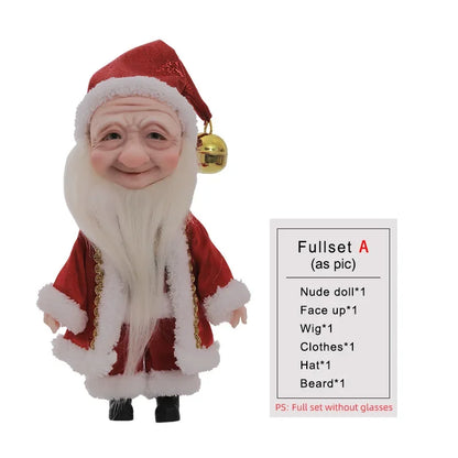 2022 New Design Santa Doll BJD 1/8 Resin Art Toys High Quality Full set Toy  Christmas Gift  Dolls