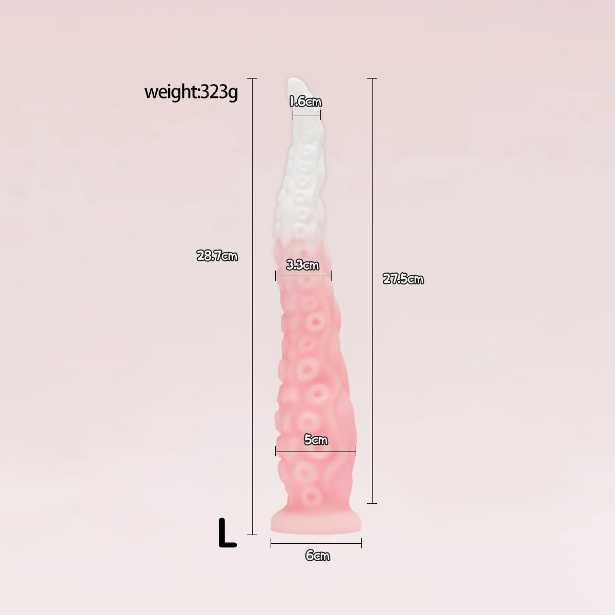 Liquid Silicone Long Anal Plug Octopus Tentacles Adult Sex Toy Clitoris Anus Stimulation Powerful Suction Cups To Free up Hands.
