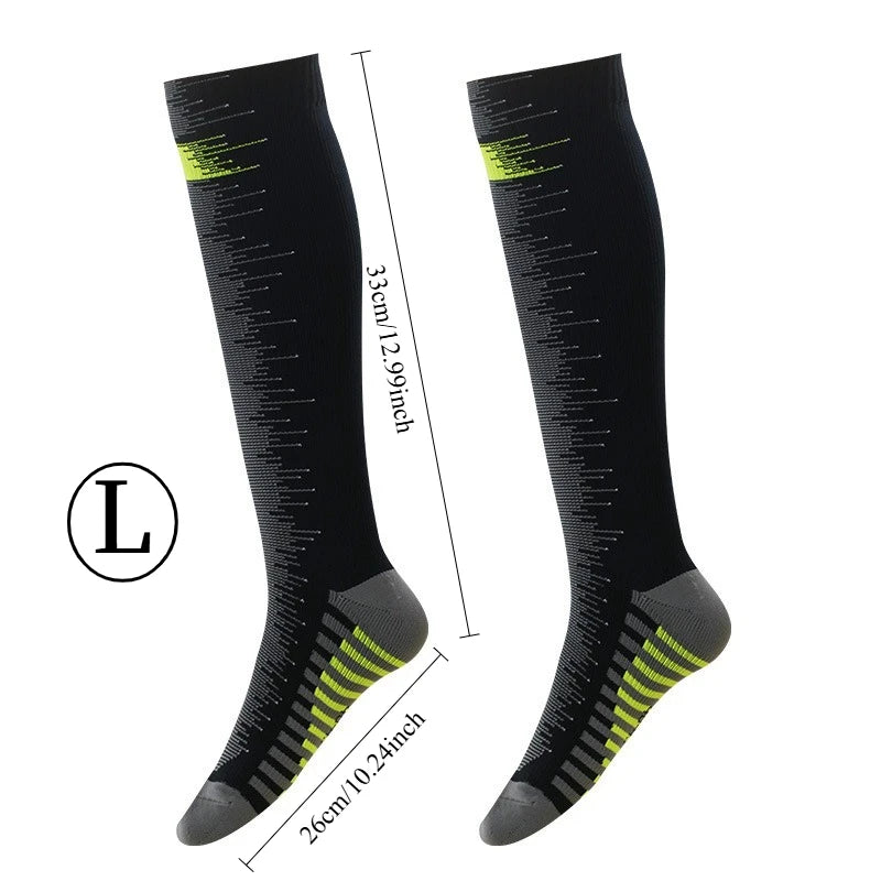 Men's Waterproof Knee-High Hiking Socks – Breathable Anti-Slip Outdoor Crew Socks for Trekking, Camping,Fishing Wet Terrain