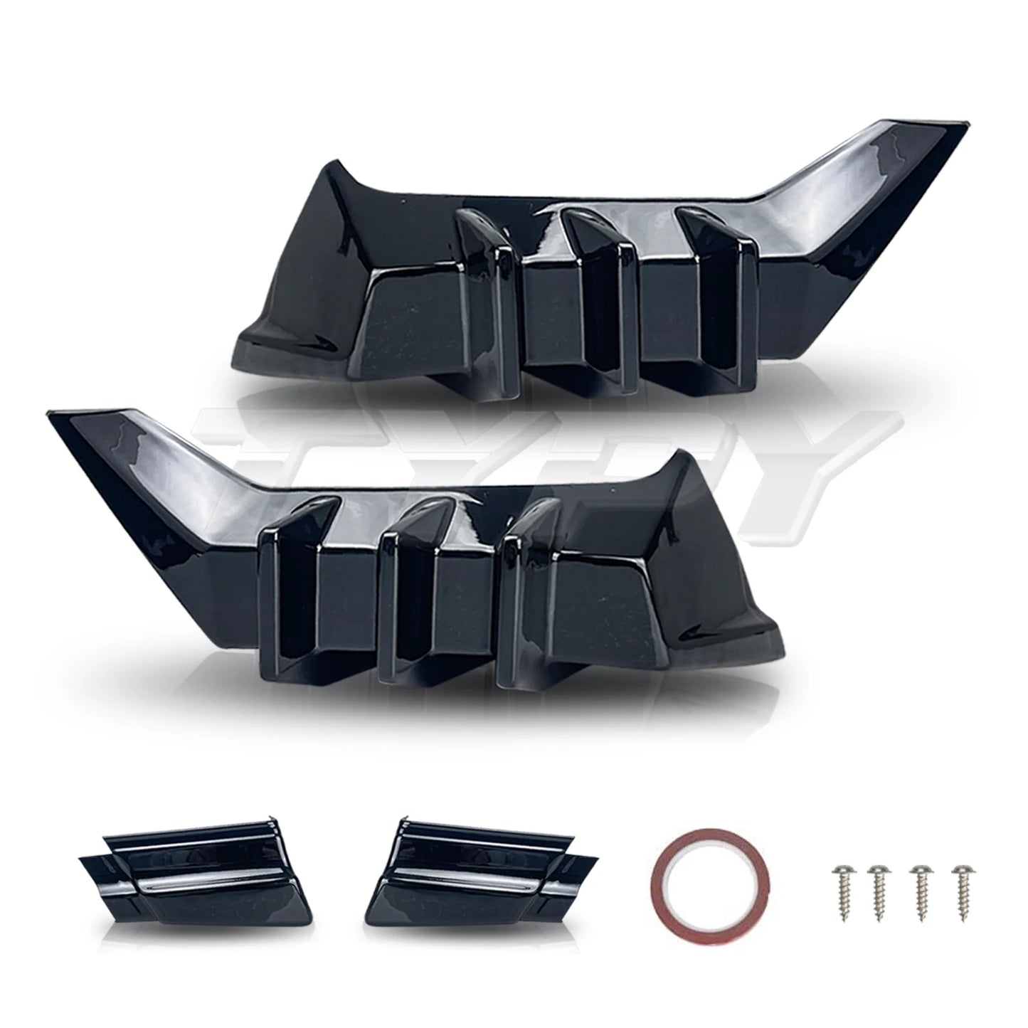 Car Styling For Honda Civic Hatchback 2021Body Kits Rear Spoiler Bumper Edge Rear Diffuser FK8 Rear Spoiler