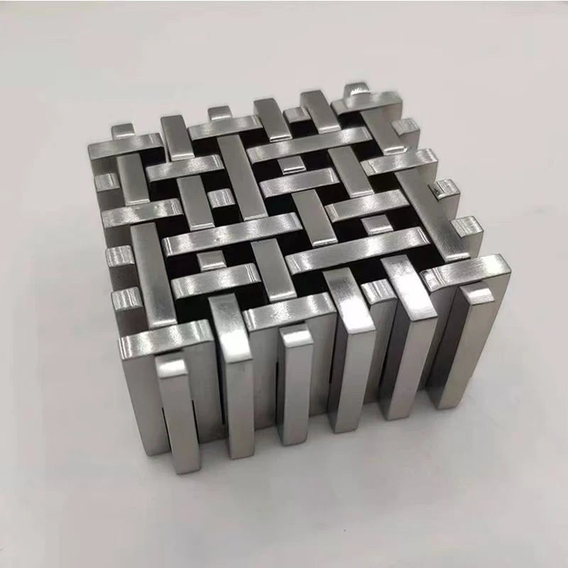 High Difficulty IQ Puzzles Metal Brain Teaser Gifts Adults Kids Unlock Interlocking Disentanglement Toys Juegos De Ingenio