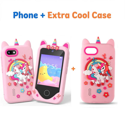 Children Smart Phone Camera Kids Toys Touchscreen Unicorn Mobile MP3 Player Digital Camera Educational Toys for Girl Boy