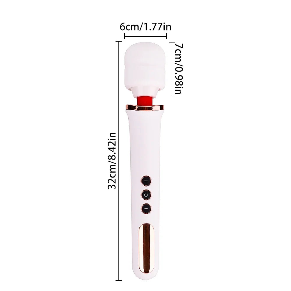 Magic AV Wand Vibrator for Women with 14 Powerful Modes Clitoris And G Spot Stimulator Female Masturbation Body Massager Sex Toy