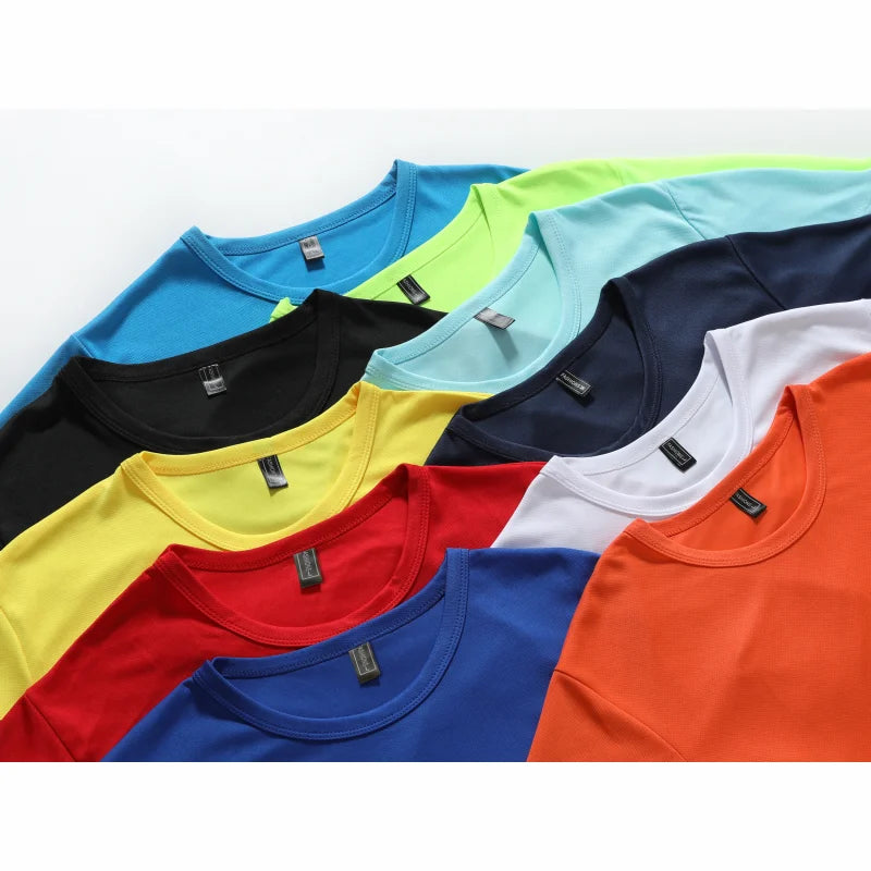 Quick-Drying Breathable Sports T Shirt Custom Logo Embroidery Printed Personal Group Design Photo Summer Men And Women Tops