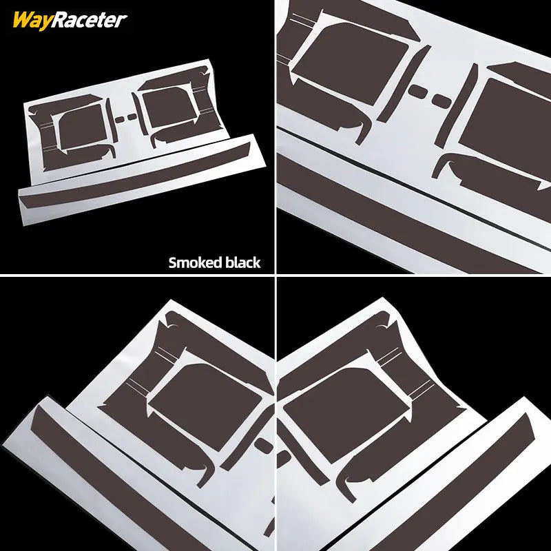Car Headlight Protective Film Transparent Smoked Black TPU Sticker For BYD Shark 6 2025 2026 Off Road 4X4 Exterior Accessories