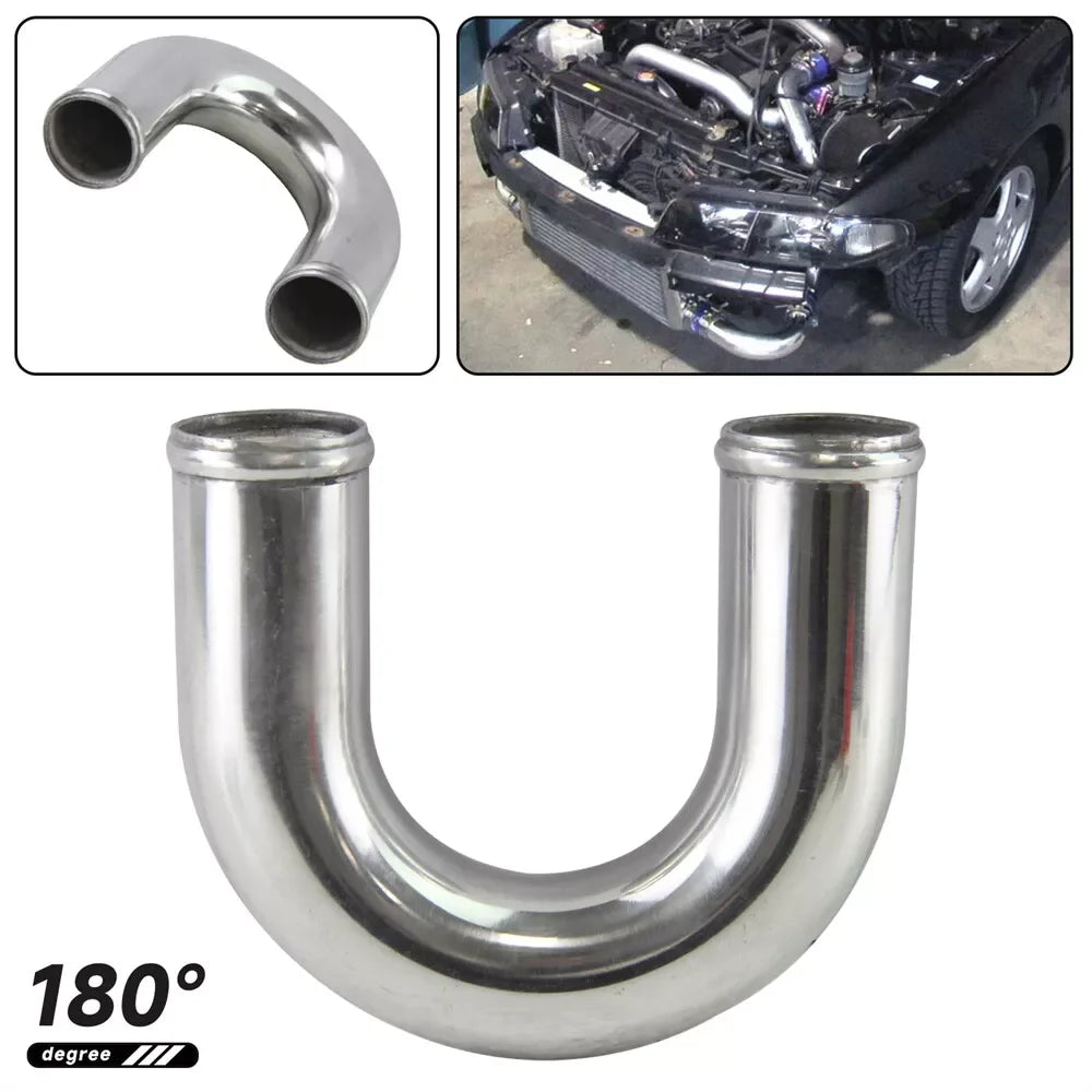 51/63/76mm 2/2.5/3 Inch Car Turbo Air Vent Pipe  0 45 90 180 Degree LS Type Aluminium Tube Universal Racing Cold Air Intake Pipe