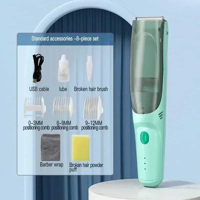 Household Hair Absorbing Electric Hair Clipper Waterproof Safe Razor Baby Children Hair Cutter Family Grooming Haircut Tool