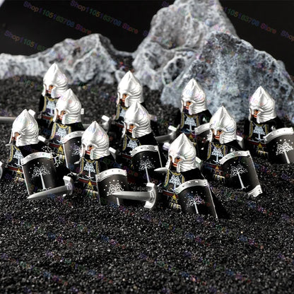 Medieval Knights Building Blocks Warrior Soldiers Crusaders Hospital Teutonic Knight Legion Figures Block Toys Accessories