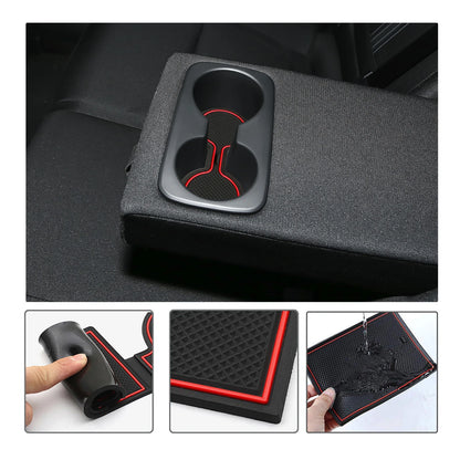 LFOTPP Door Groove Mat for Hyundai Tucson NX4 2025 2026 Car Anti-slip Rubber Gate Slot Pad Car Hyundai Tucson 2025 Accessories