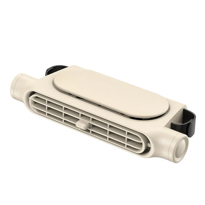 2026New Car Seat Fan 3000mAh Built-in Battery Long Lasting USB Portable No Blade Backrest Fan Car fan cooler Car Air Conditioner