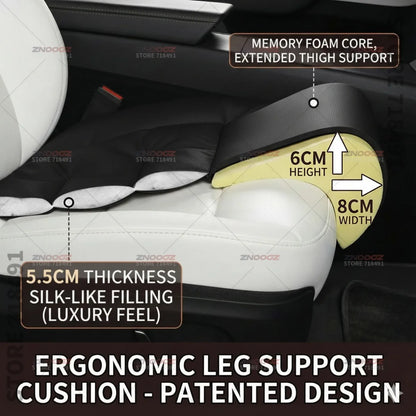 Car Seat Leg Support Extension Seat Cover Memory Foam Extender Cushion Interior Accessories For Renault Zoe