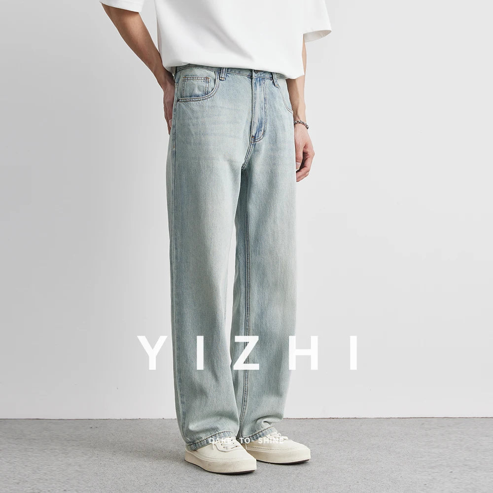 Lyocell Straight Jeans Summer 2025 New Thin Retro Loose Casual Fashion Wide Pants Straight Pants Large Size Jeans 25-36