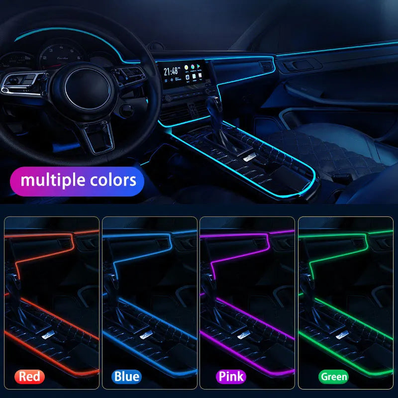 For Chevrolet Camaro MK6 6th 6Gem 2016~2018 2017  6/18 in 1 Car Atmosphere Light Lamp RGB Shade Ensemble Streamer Atmosphere Set