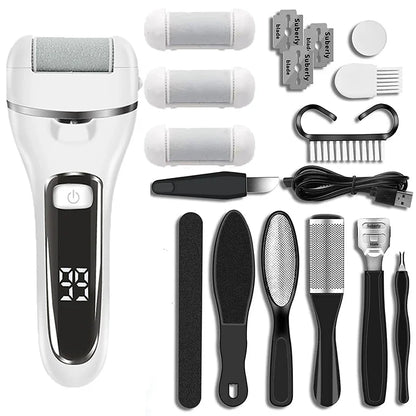 Electric Foot File Callus Remover Professional Foot Grinder Pedicure Machine Tools Rechargeable Heel Cracked Dead Skin Scrubber