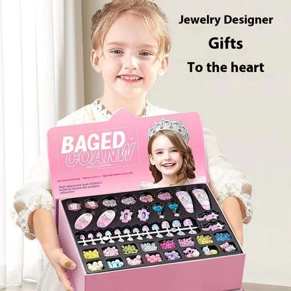 Girls' bracelets Beaded handmade DIY Jewelry Materials Toys Children's Indoor Interactive Puzzle Christmas Birthday Gifts