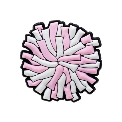 1/30/90PCS Pink Peach Donuts Milk Cow Shoe Charms Perfume Flower Heart Piano Shoe Accessories Decoration Fits All Clogs for Wome