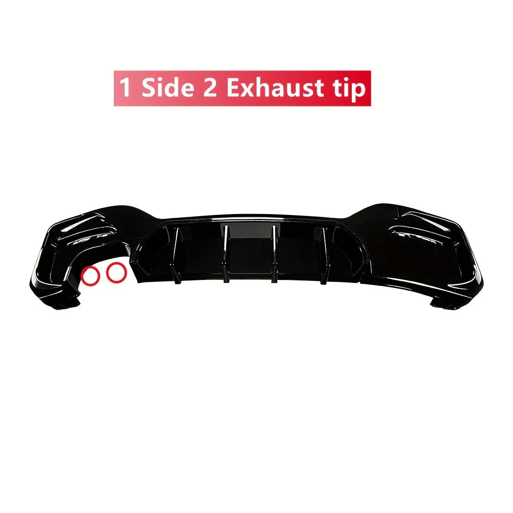 Gloss Black Rear Lip Diffuser Spoiler Body Kit For BMW 1 Series M Sport F20 F21 M135i M140i 2015-2019 Exterior Styling