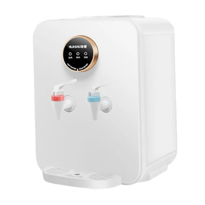2 in 1 Counter Top Water Dispenser Easy to Use Portable Compact Top Loading Water Cooler Dispenser for Tent RV Dorm Small Place