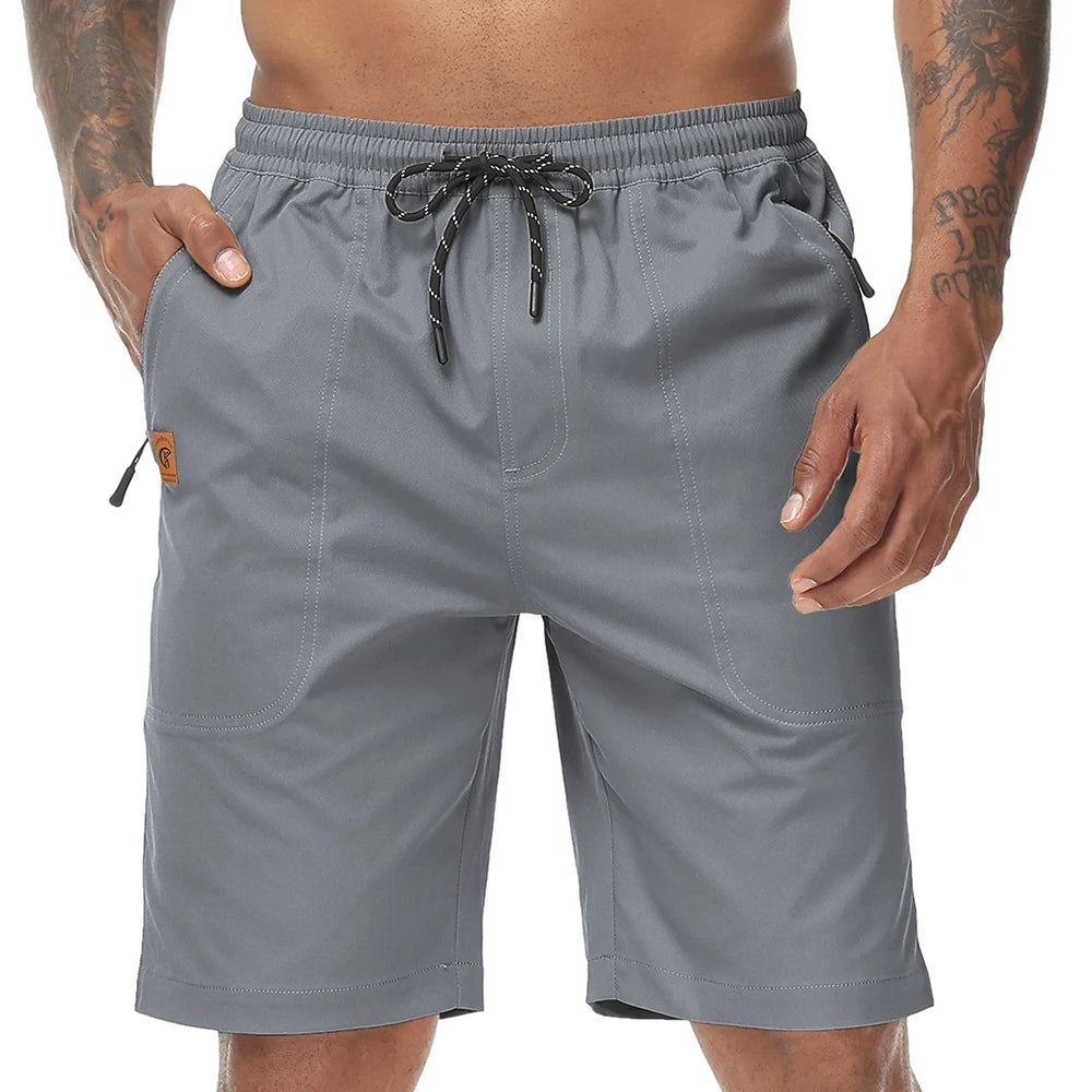 Summer Fitness Training Cargo Shorts, Men's Sweatpants Jogging Athletic Pants Tactical Casual Shorts Pants