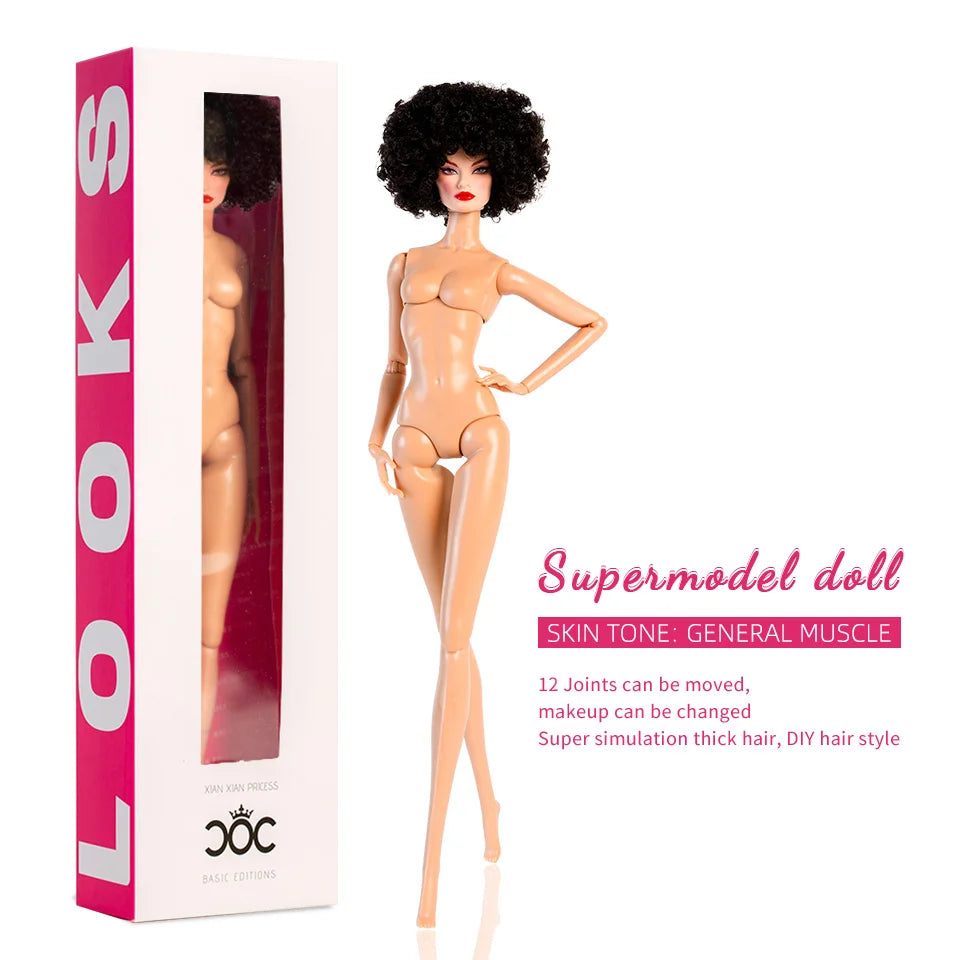 Xianxian 32cm Supermodel Doll Cute Trendy Figure DIY Toy Gold Edition Original Popular European American Style Fashion Collector