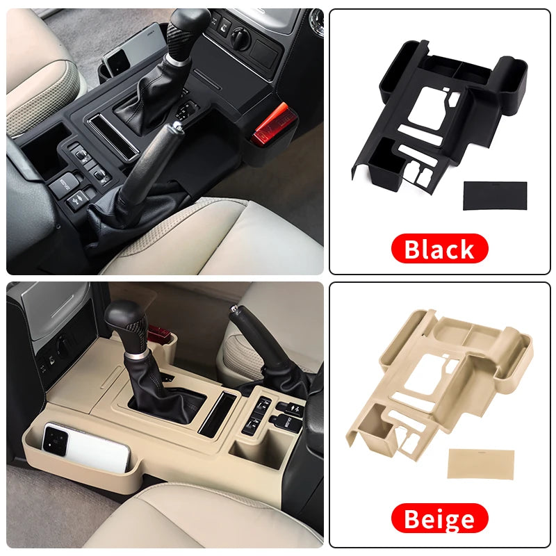 Central Console Silicone Protective Cover For Toyota Prado 150 LC150 2010-2023 Interior car Accessories Decoration Black 1pcs