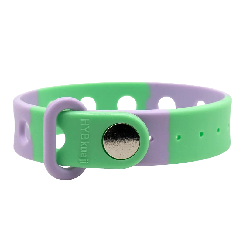 1-24pcs 21.5cm Silicone Bracelets with Holes Soft Wristbands Fit Shoe charms Shoe Accessories Pins Adjustable Size Kids Ornament