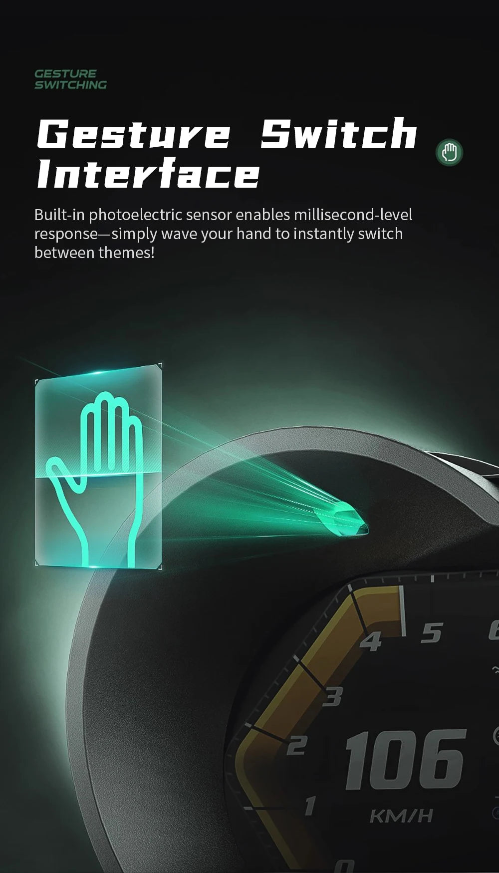 Head up Display OBD + GPS Car Water Temperature Turbo Oil Temperature Multi-function Meter LCD Display Automotive Speed Alarm