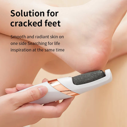 HOMEFISH Electric Foot Grinder Automatic Foot Callus Rubbing Pedicure Dead Skin Callus Remover for Foot Rechargeable Foot Beauty