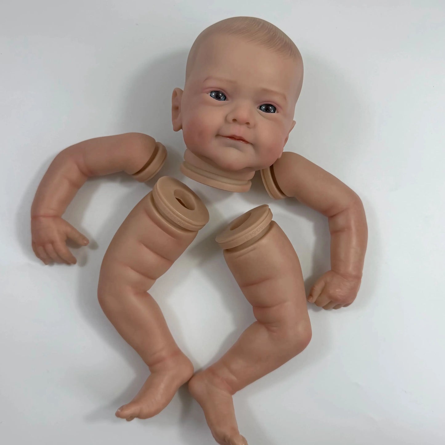 19 inches Already Painted Bebe Sanya Doll Kits Vinyl Reborn Doll Unassembled DIY Reborn Doll Kit Gift for Doll Collector