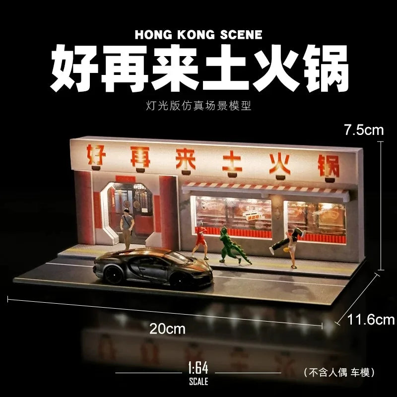 Collector 1: 64711 Convenience Store Mini House Sand Table Street View Ornament Miniature Building Model Props