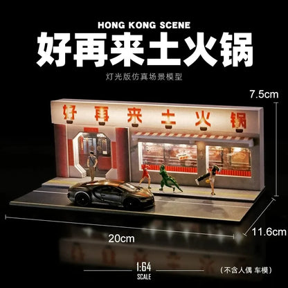 Collector 1: 64711 Convenience Store Mini House Sand Table Street View Ornament Miniature Building Model Props