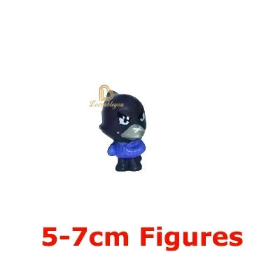 24pcs Anime Mini Figures Accessories Charms Poco Spike Nita Cute Cartoon Heroes Model Toys Game Collectibles for Children Gift