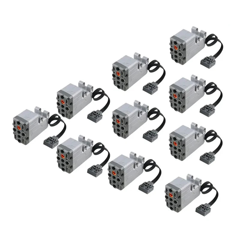 New Enhanced Servo Motor 88004 Building Block Power Functions MOC Technical Car Model Steering Bricks Toys Accessory 1/2/4/10PCS
